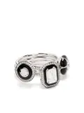 Selim Mouzannar 18kt white gold Mina diamond ring set - Silver