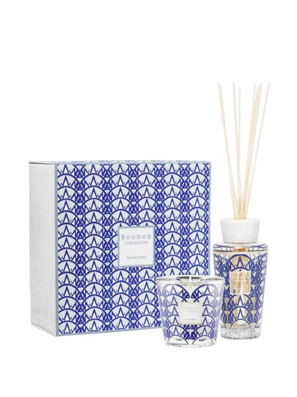 Baobab Collection My first Baobab Manhattan candle and diffuser gift box | Blue | Image 1