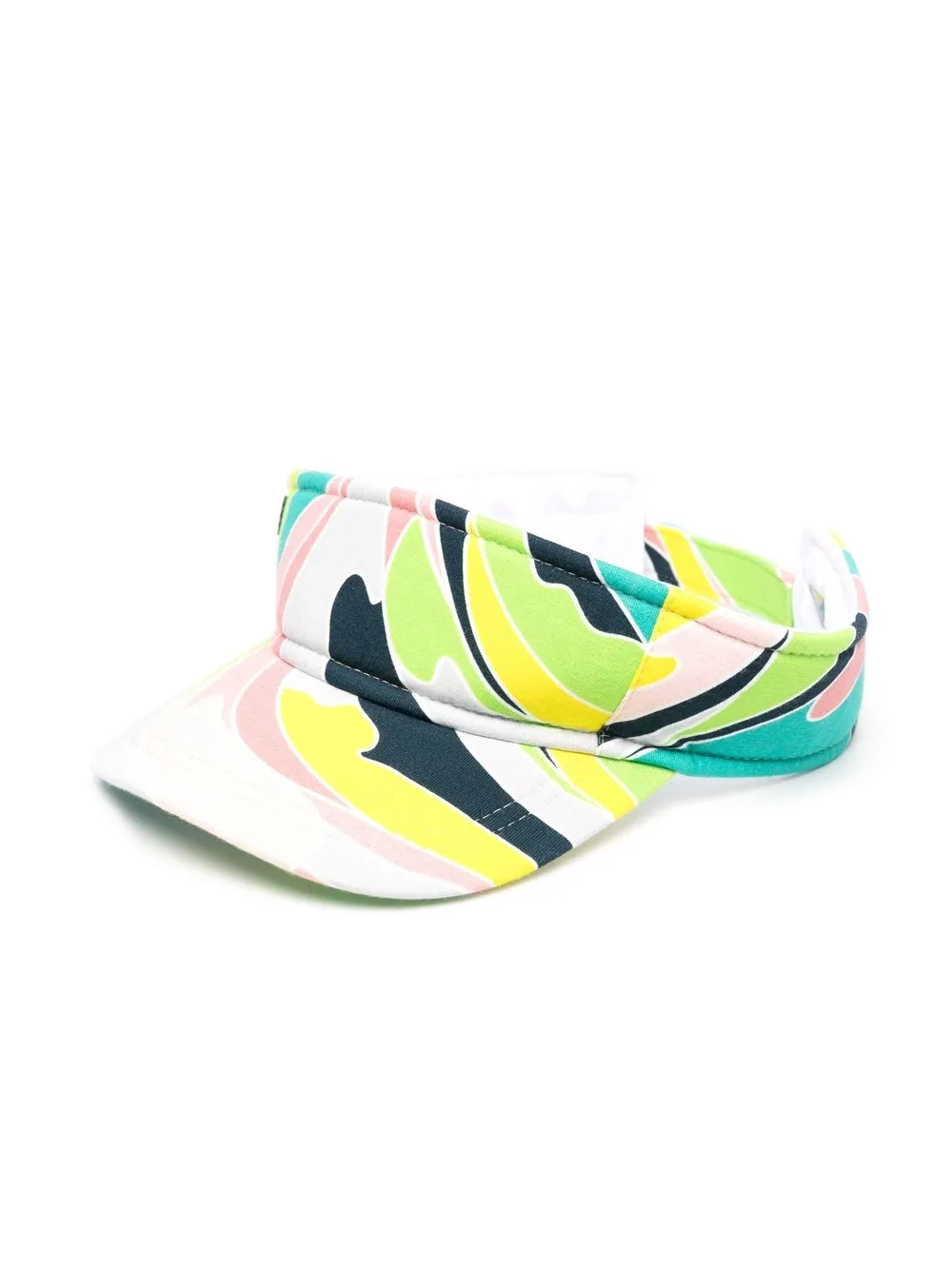 Emilio Pucci Junior Kids' Abstract-print Visor In Green