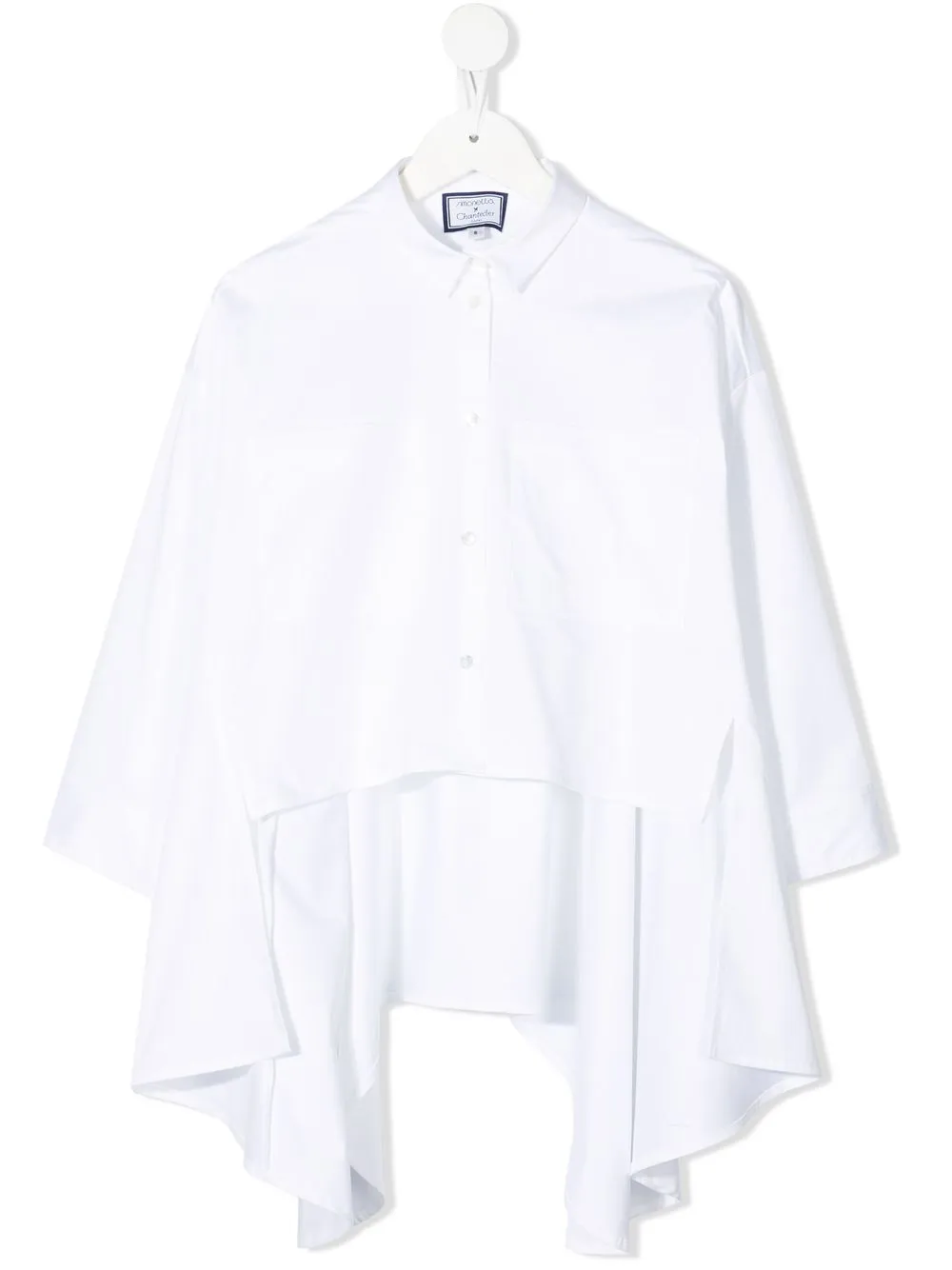 

Simonetta camisa asimétrica con botones - Blanco