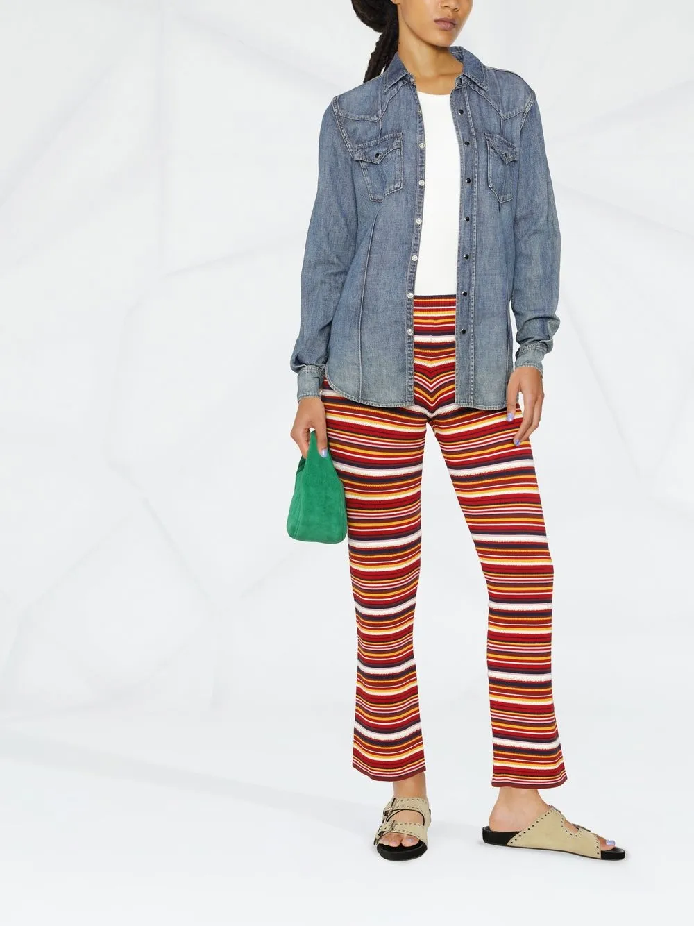 Alanui Gebreide broek - 8585 MULTICOLOR MULTICOLOR