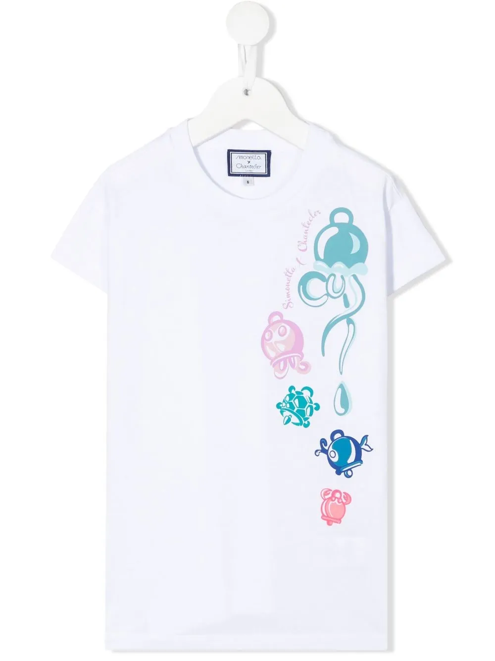 

Simonetta playera con estampado gráfico - Blanco