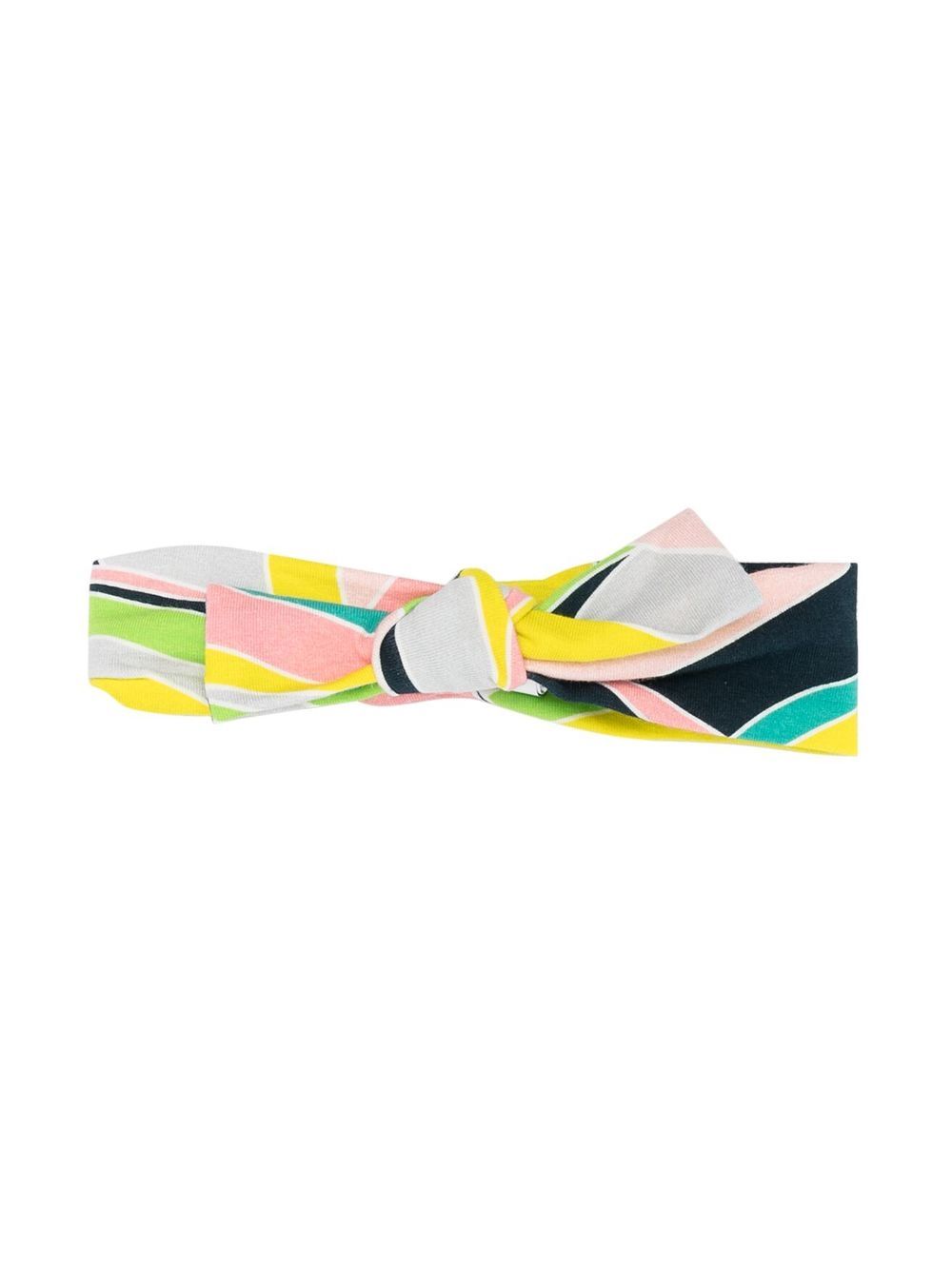 

PUCCI Junior graphic-print bow-detail headband - Yellow