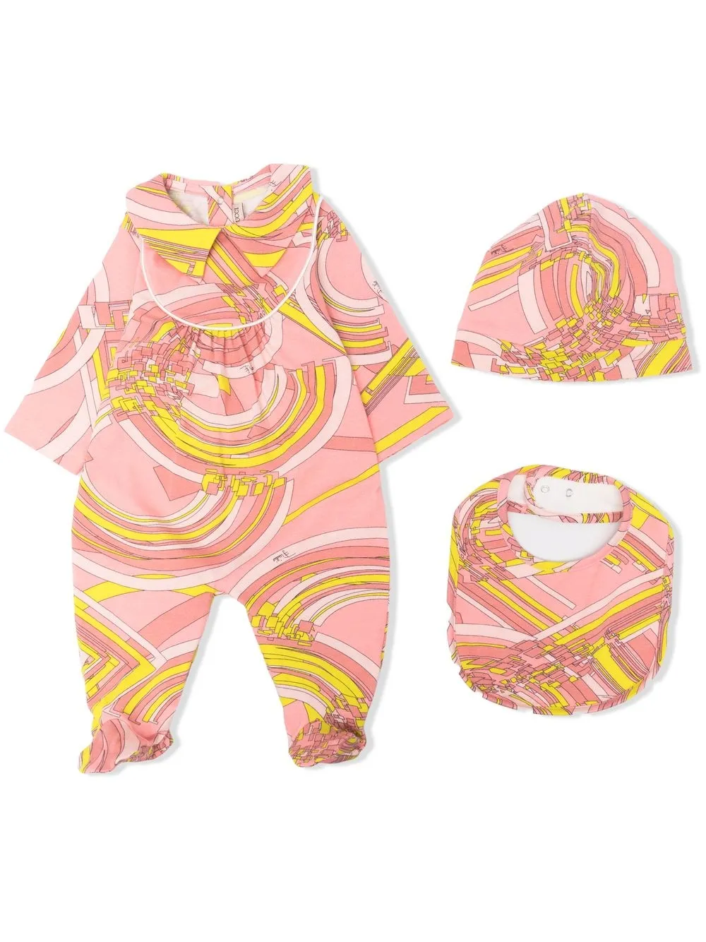 

PUCCI Junior romper con estampado gráfico - Rosado