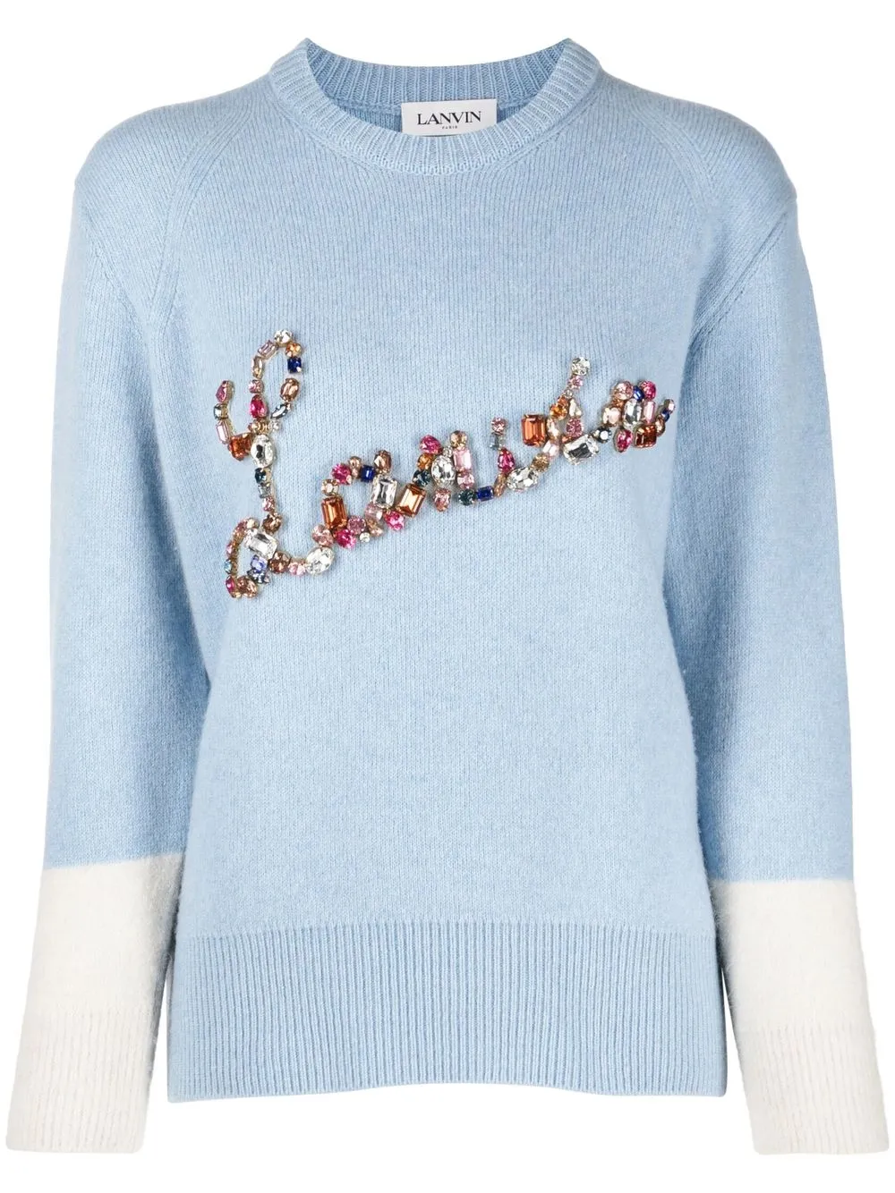

Lanvin suéter con detalles de cristal - Azul