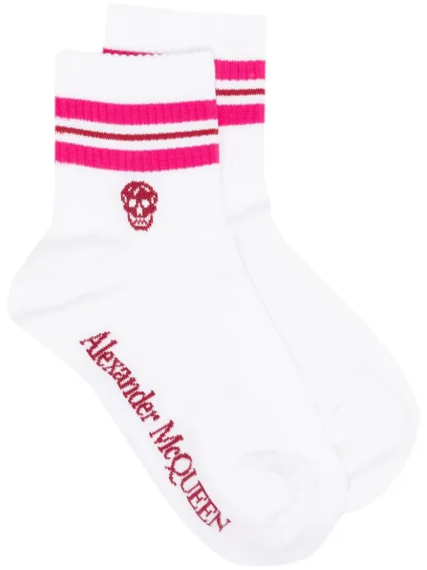 Alexander McQueen Sokken met doodskop motief