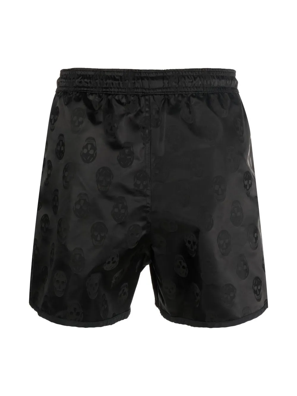 Alexander McQueen Zwembroek met doodskopprint - Zwart