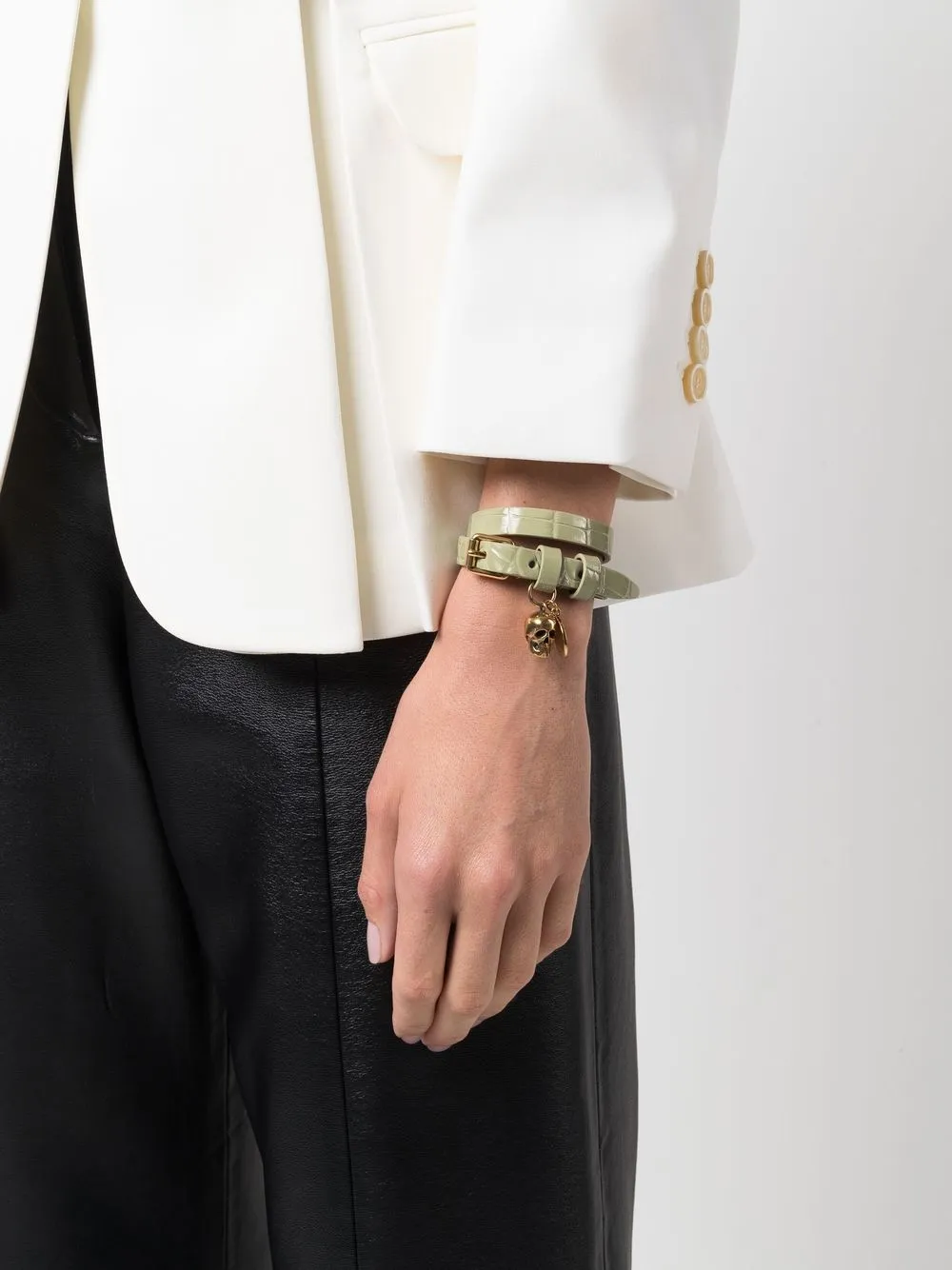 Alexander McQueen Armband met hanger - Groen