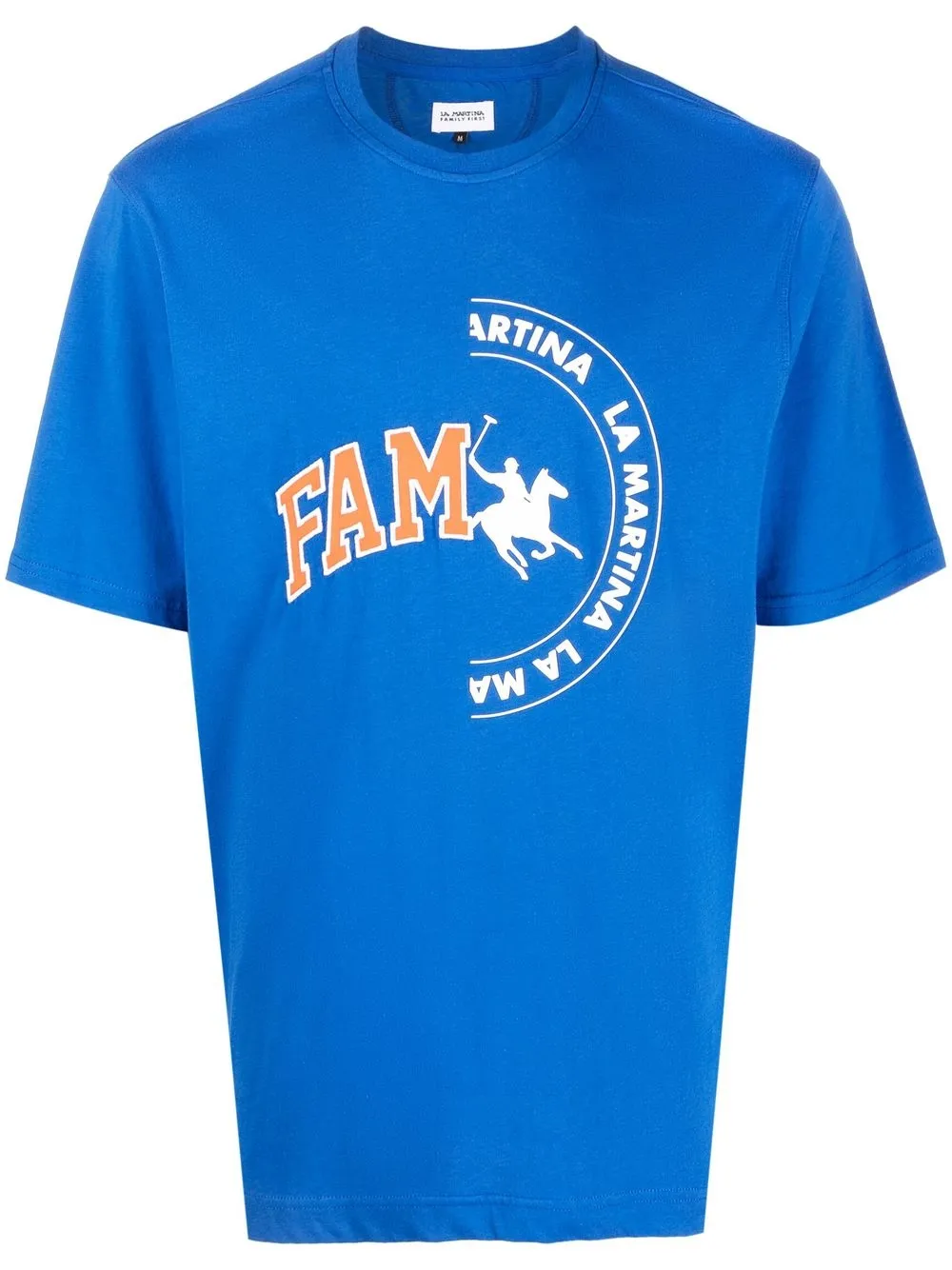 

Family First logo-print short-sleeve T-shirt - Blue