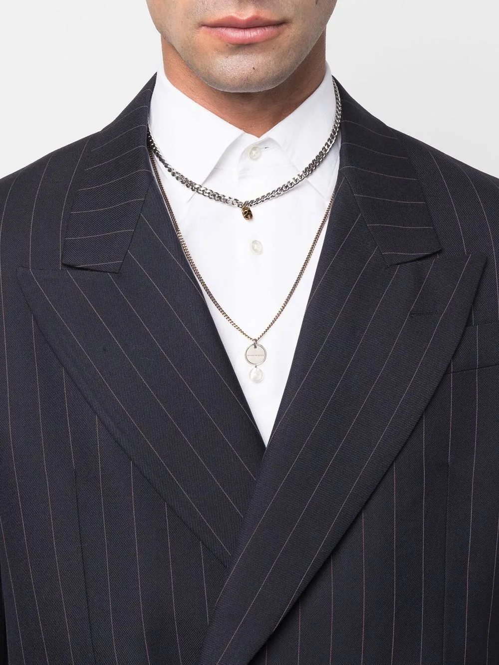 Image 2 of Alexander McQueen logo-plaque necklace