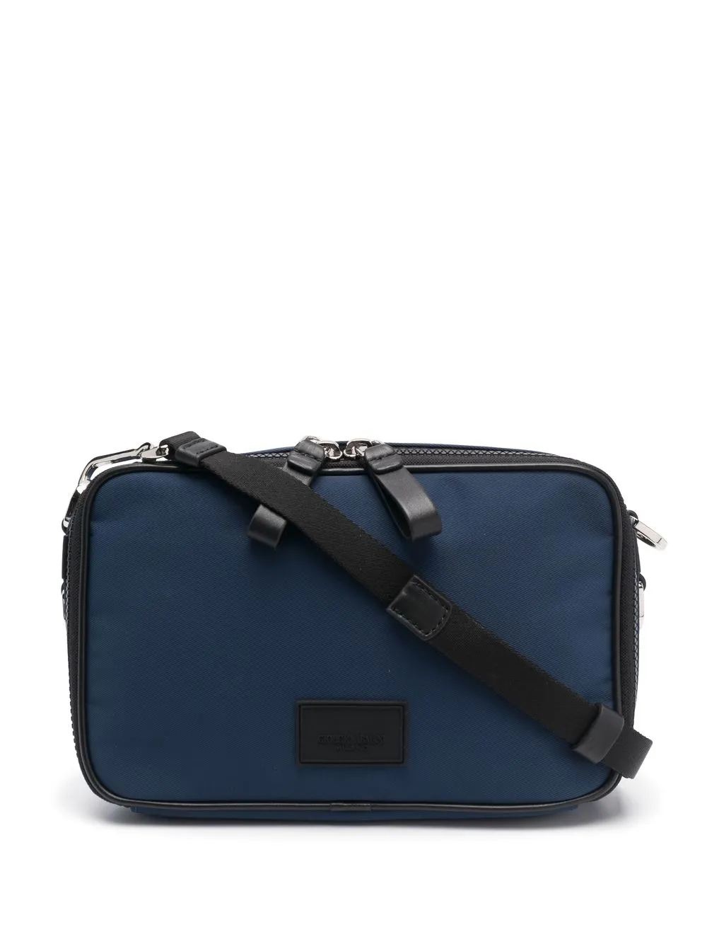 

Giorgio Armani bolsa crossbody con parche del logo - Azul