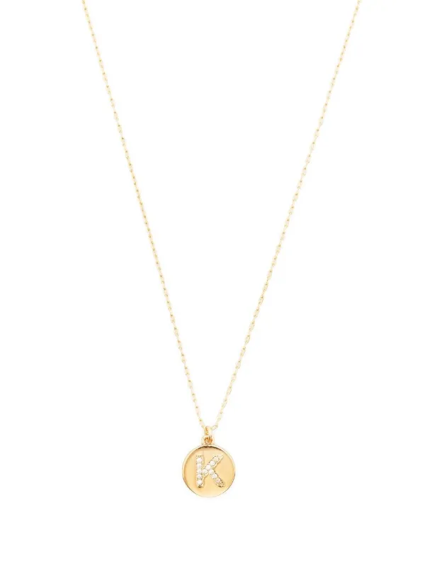 Kate Spade Slogan Pendant Necklace 