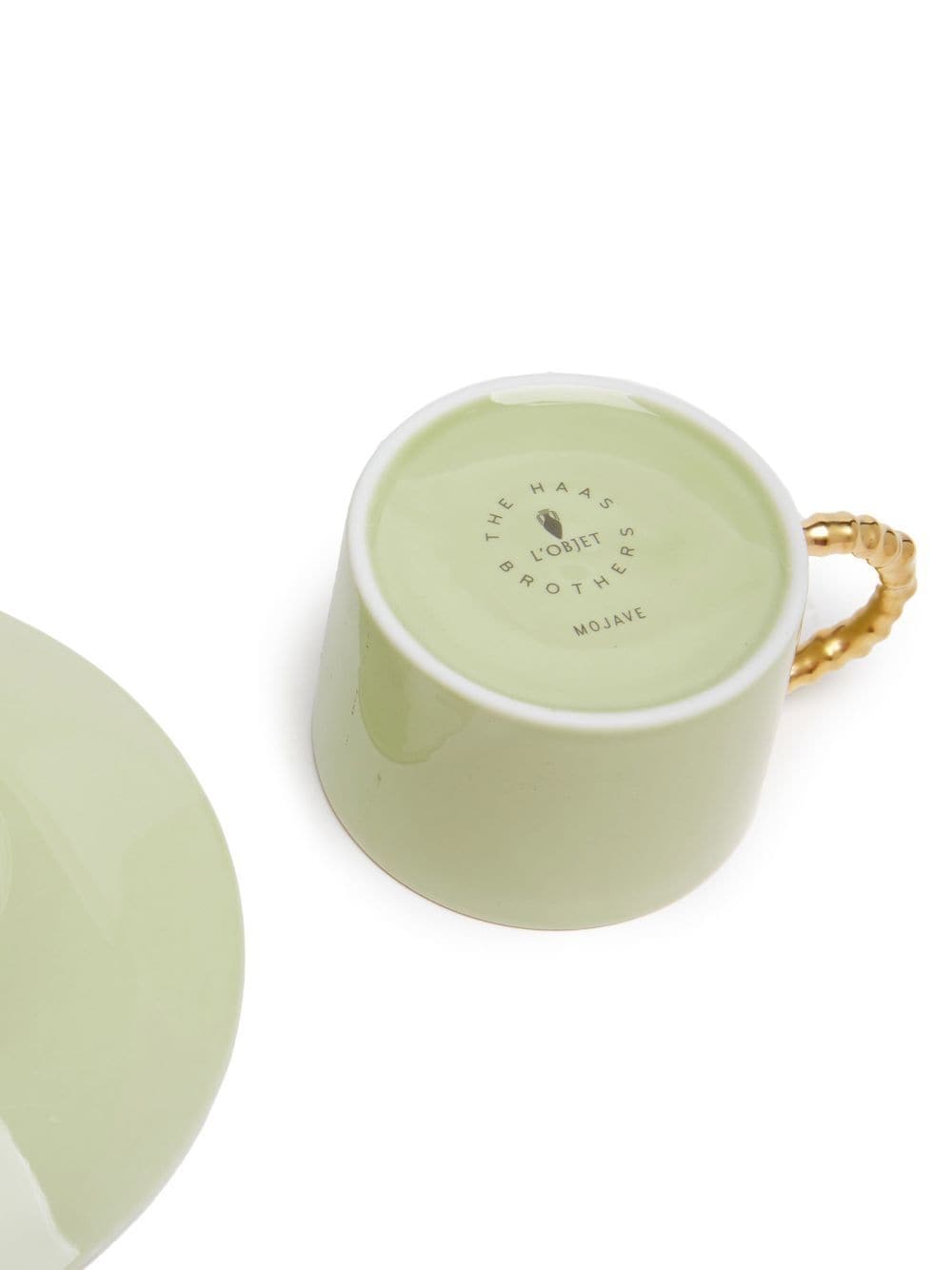 Shop L'objet Haas Mojave Teacup Set (230ml) In Green