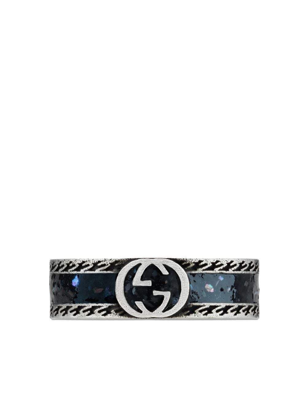 Gucci Interlocking G Enamel Ring - Farfetch