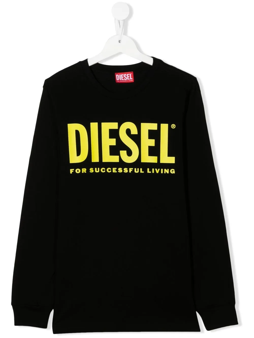 

Diesel Kids sudadera con logo estampado - Negro