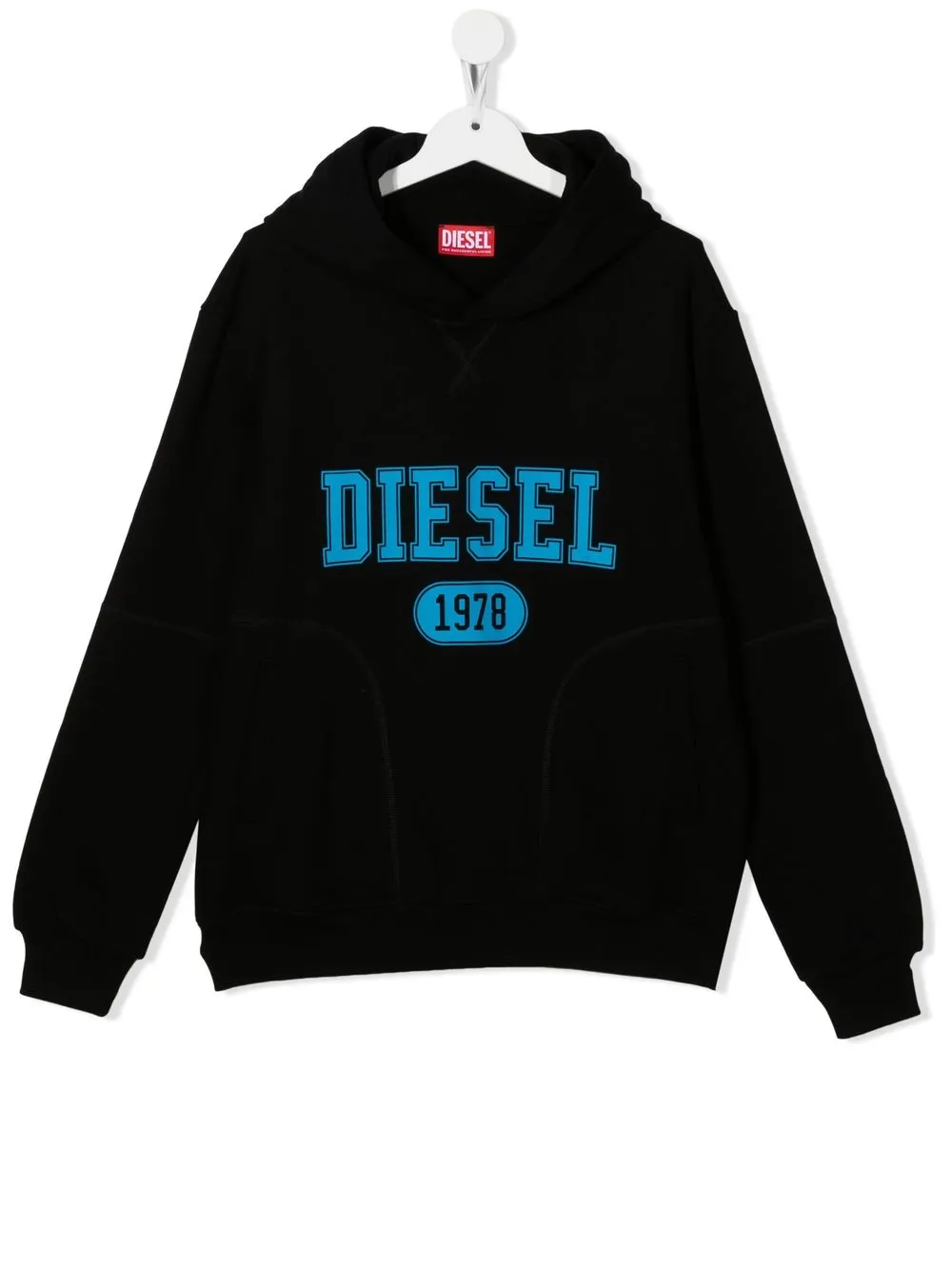 

Diesel Kids hoodie con logo - Negro
