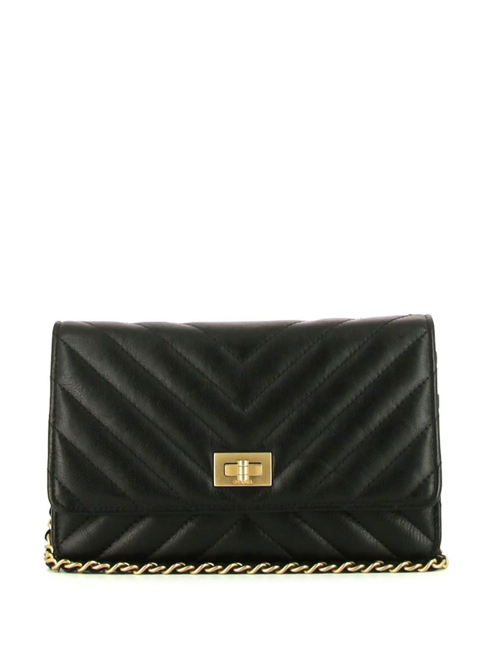 CHANEL 2021 V-Stitch wallet on chain Women