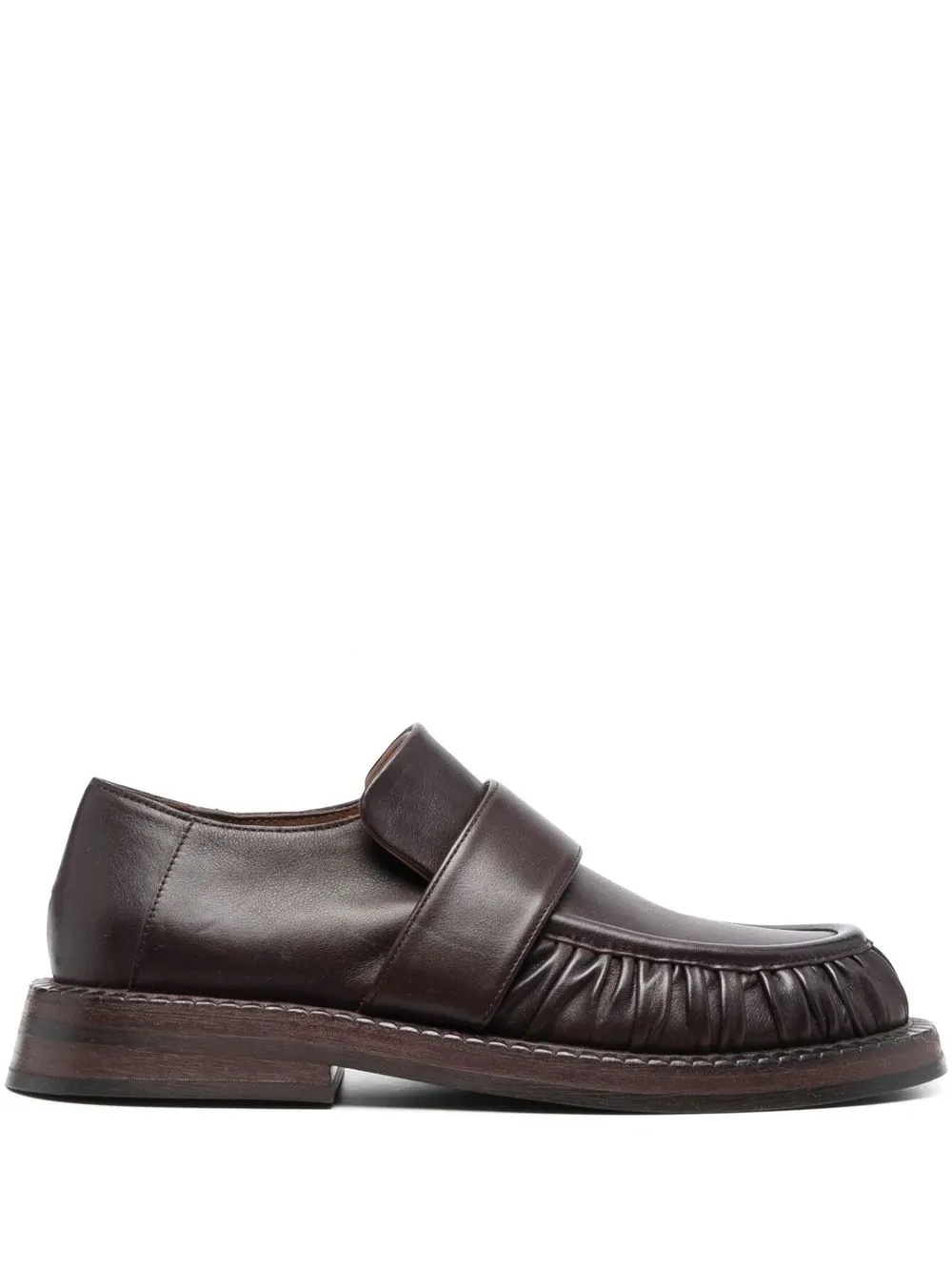 Marsèll 30mm Calf Leather Loafers In Brown