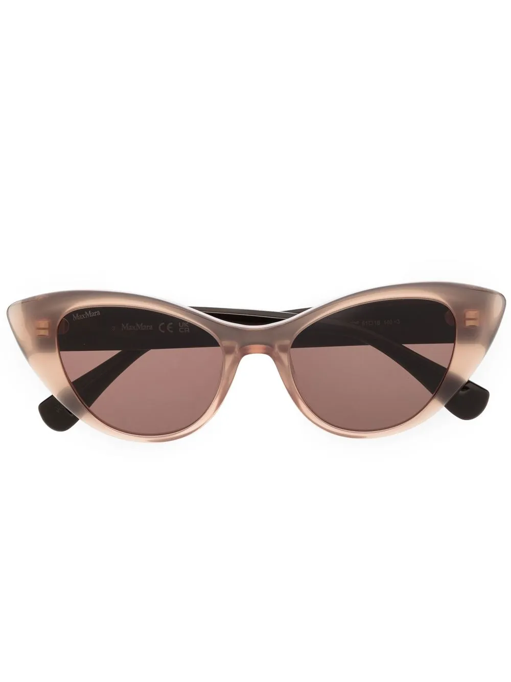 

Max Mara lentes de sol con armazón cat eye y diseño de dos tonos - Neutro