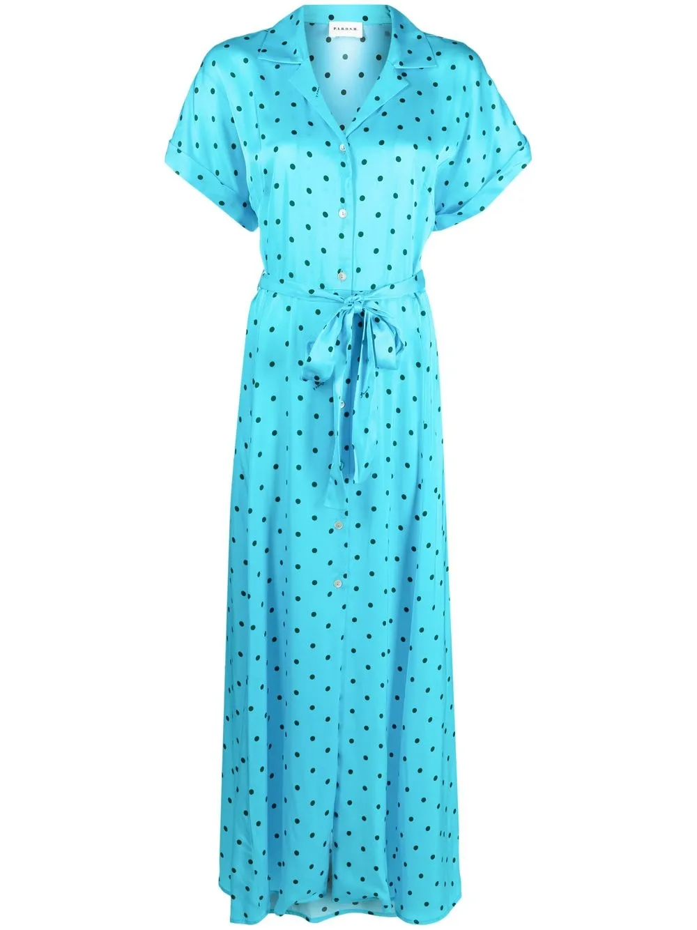 

P.A.R.O.S.H. polka dot-print maxi dress - Blue