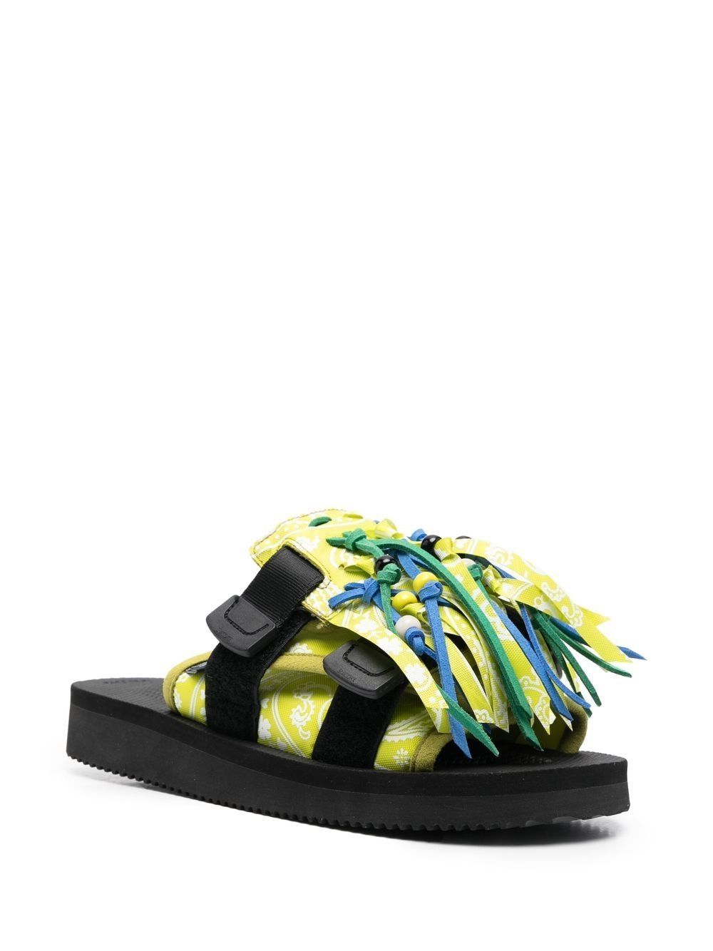 Alanui X Suicoke x Suicoke sandalen met paisley-print - Geel