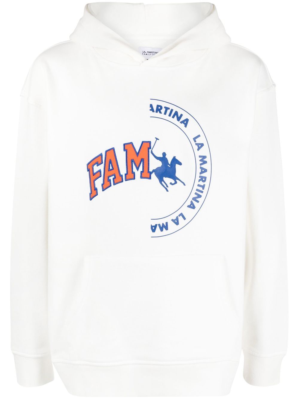 

Family First hoodie con logo estampado - Blanco