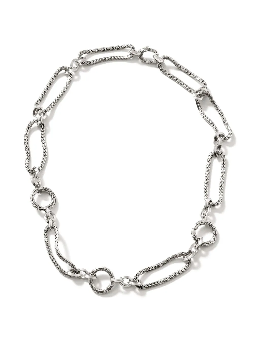 John Hardy collar de cadena Edge - Plateado