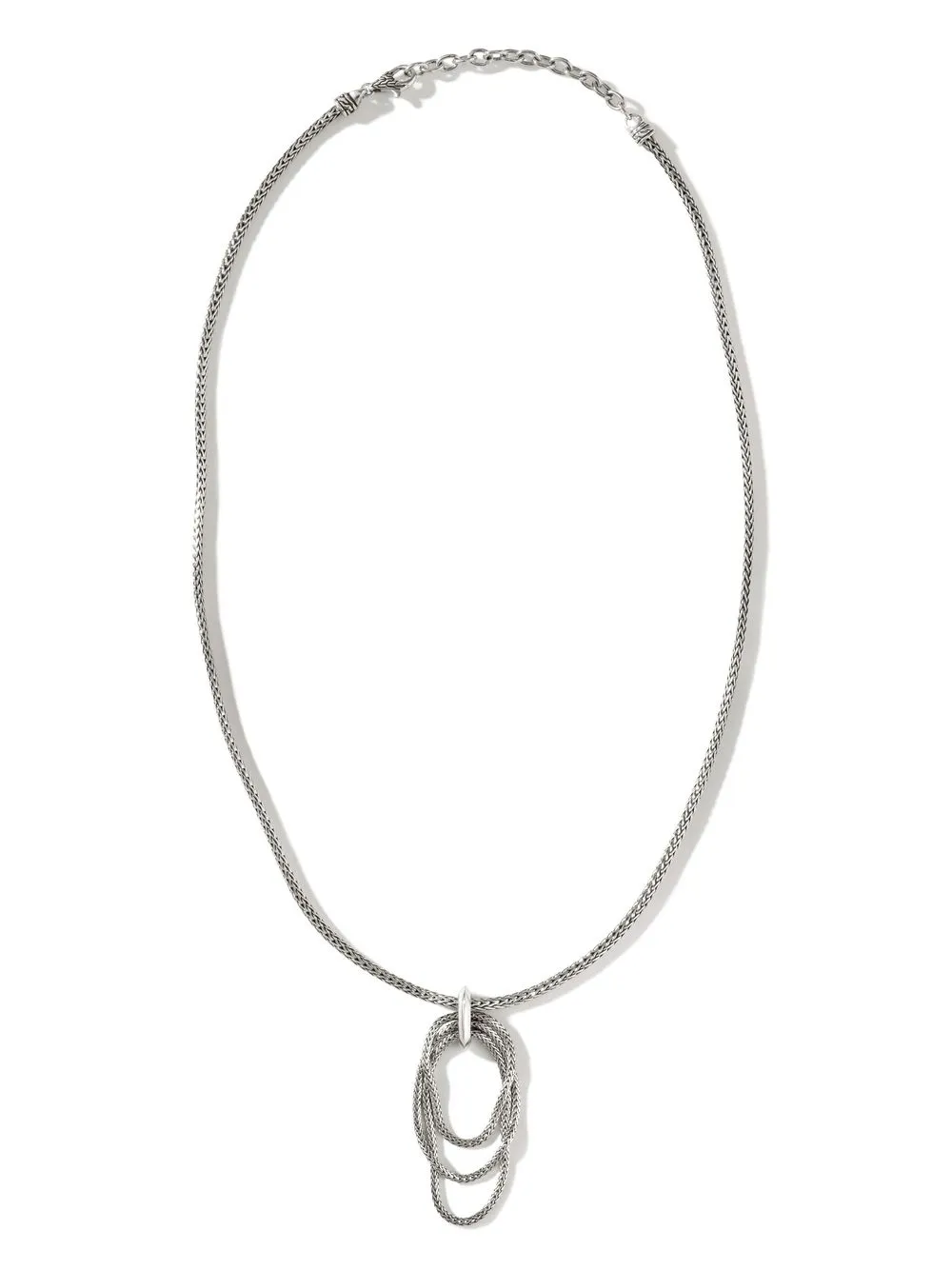 

John Hardy collar de cadena con dije - Plateado