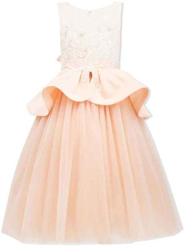 Pink Eugenia Peplum Dress 4Y / Pink Pink Eugenia Peplum Dress 4Y / Pink