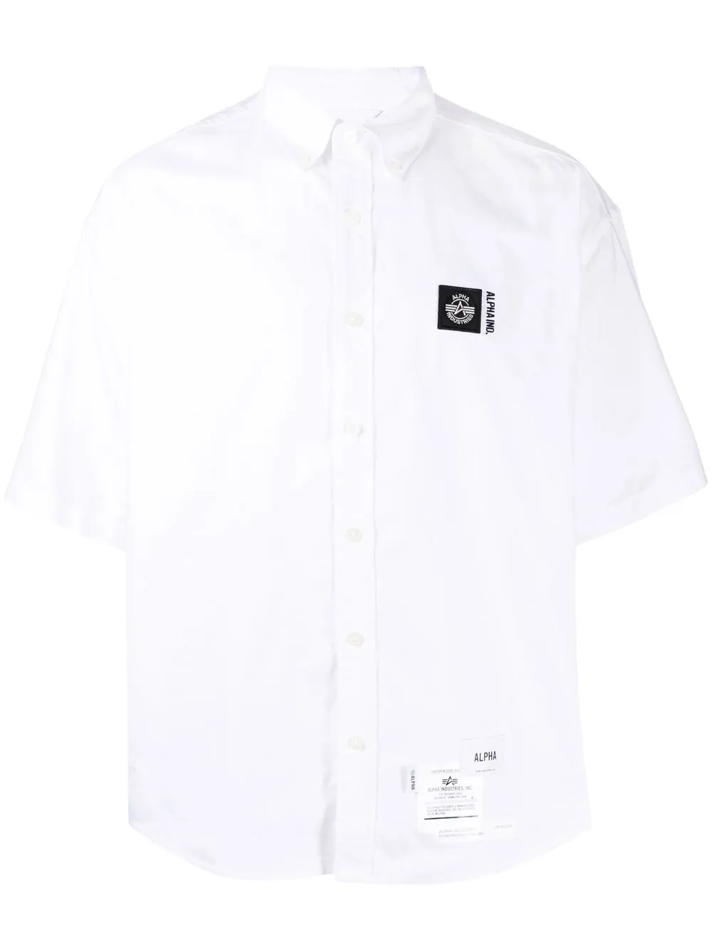 

Alpha Industries camisa manga corta con parche del logo - Blanco