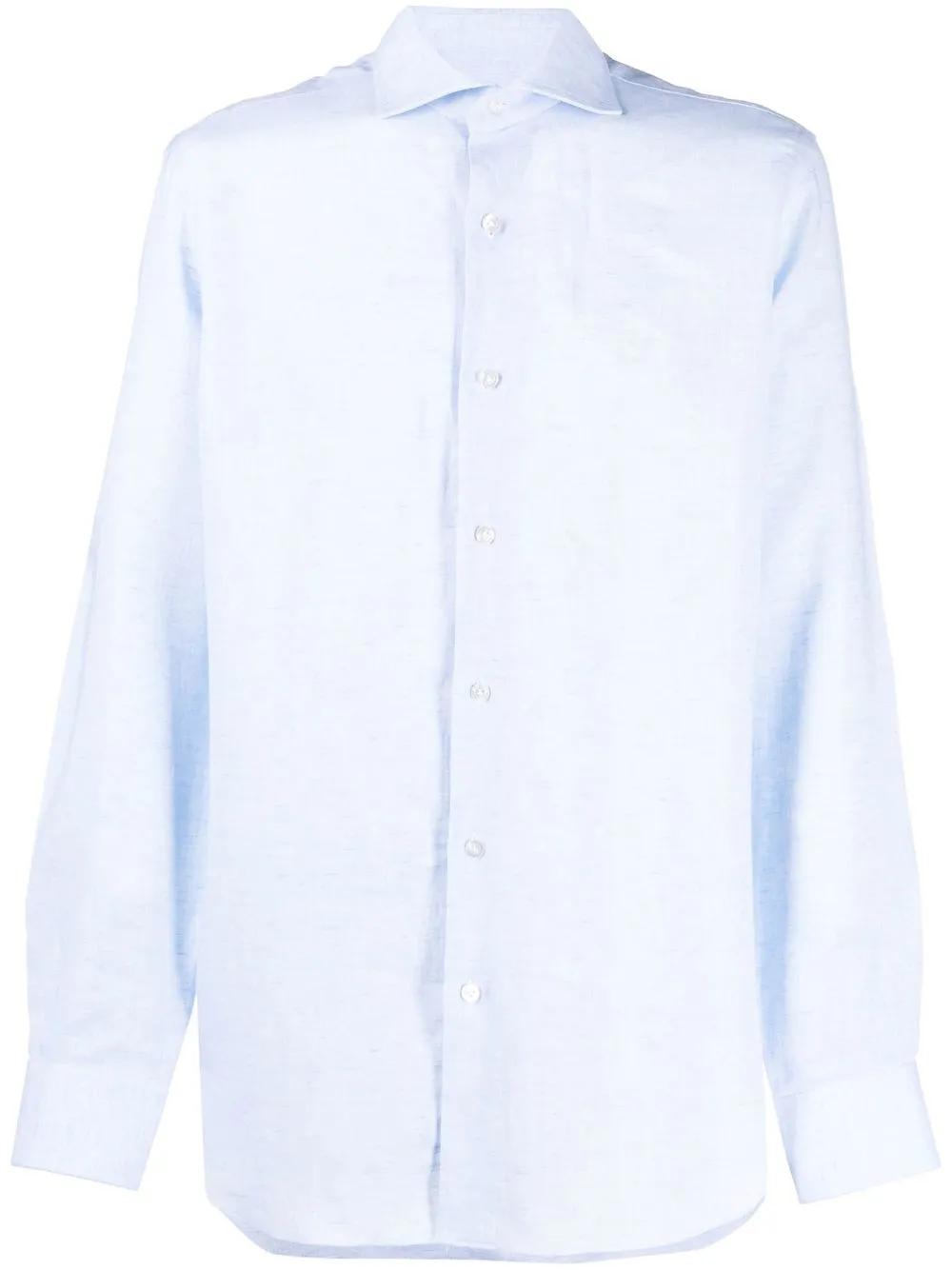 

Barba long-sleeve linen shirt - Blue