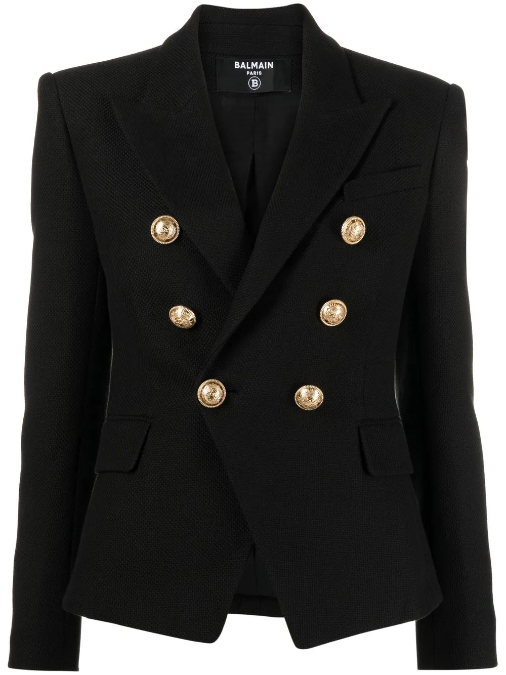 

Balmain blazer con doble botonadura - Negro