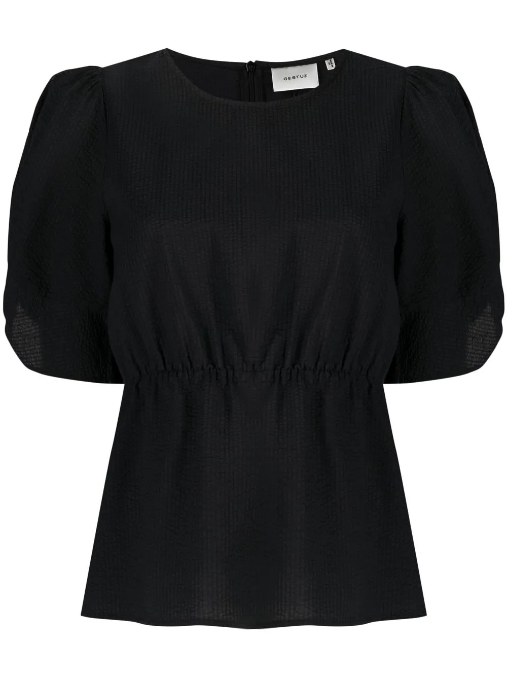 

Gestuz blusa con mangas farol - Negro