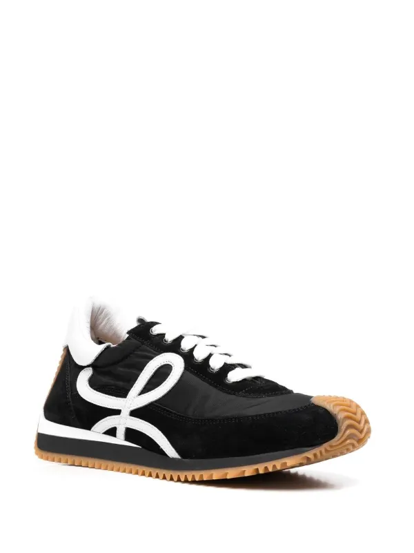 スニーカー LOEWE 25SS Flow Runner Suede Sneakers L815282X39 GOLDBLACK Loewe - Flow Runner Gold & Black Suede Runner | Mitchell Stores
