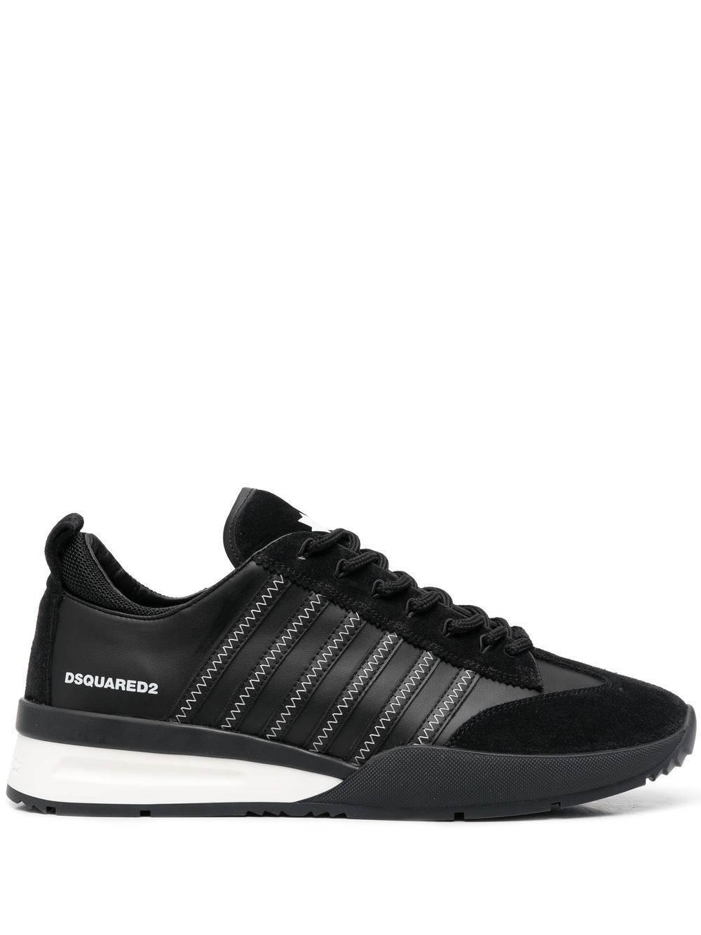 

Dsquared2 tenis bajos con agujetas - Negro