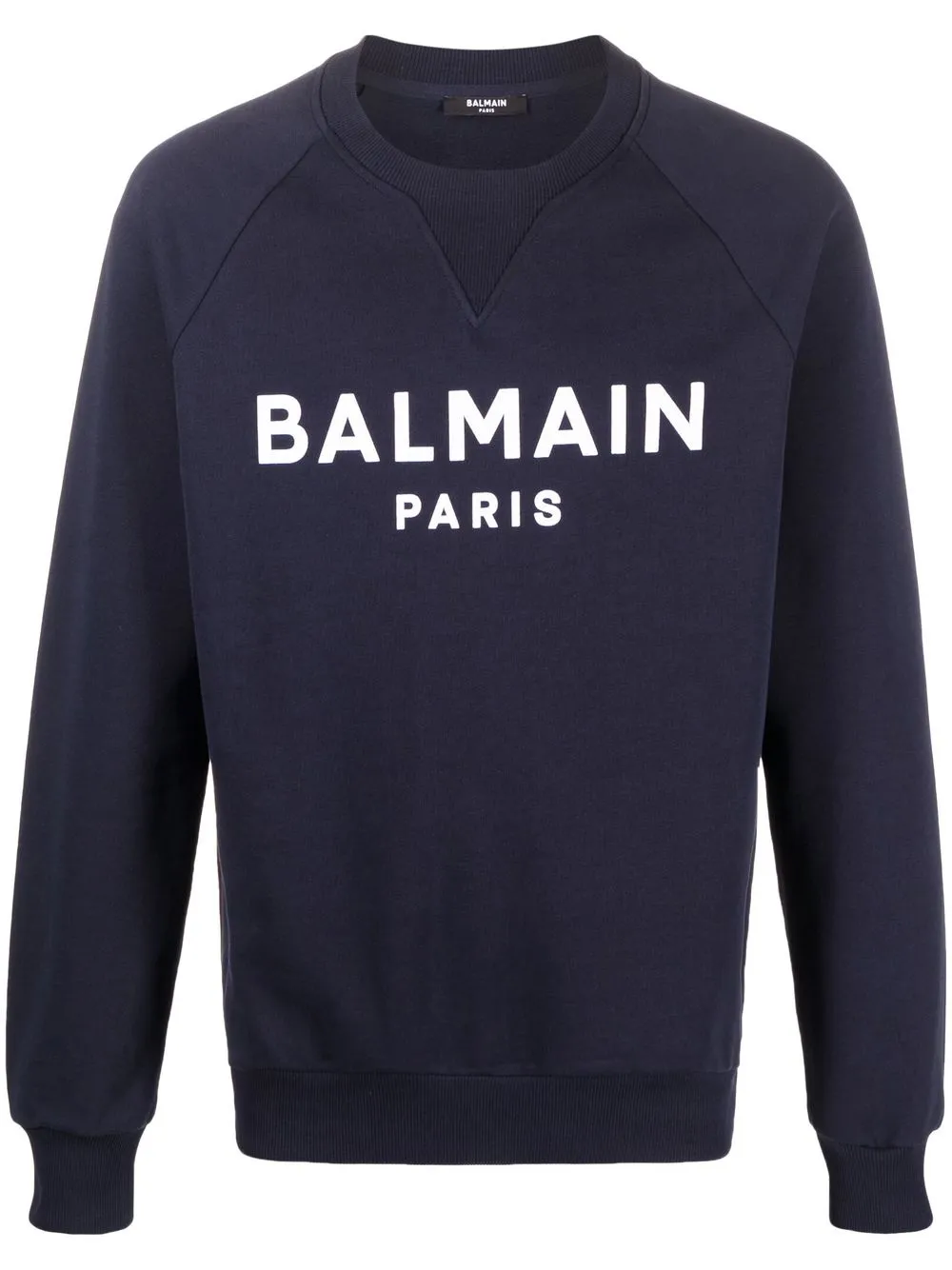 

Balmain top estilo sudadera con mangas raglán - Azul