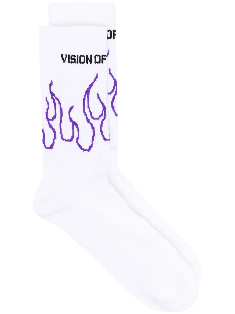 

Vision Of Super Flame knitted ankle socks - White