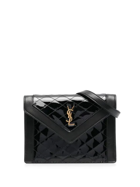 Saint Laurent logo-plaque clutch bag