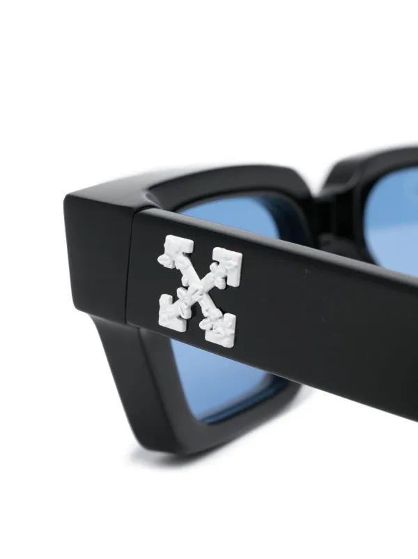 Off-White Virgil Square-Frame Black Sunglasses