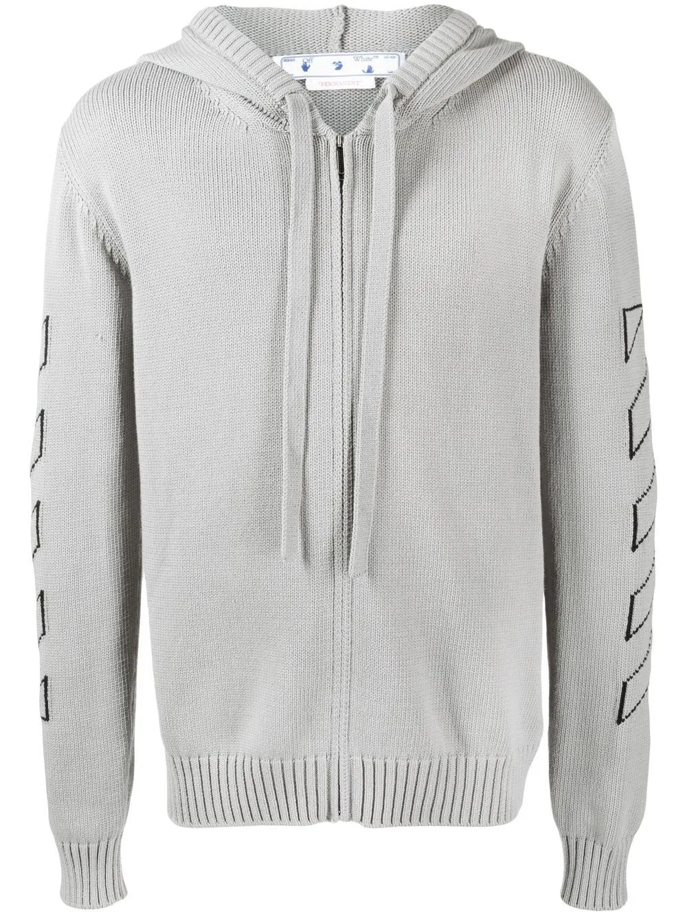 

Off-White hoodie con logo estampado - Gris