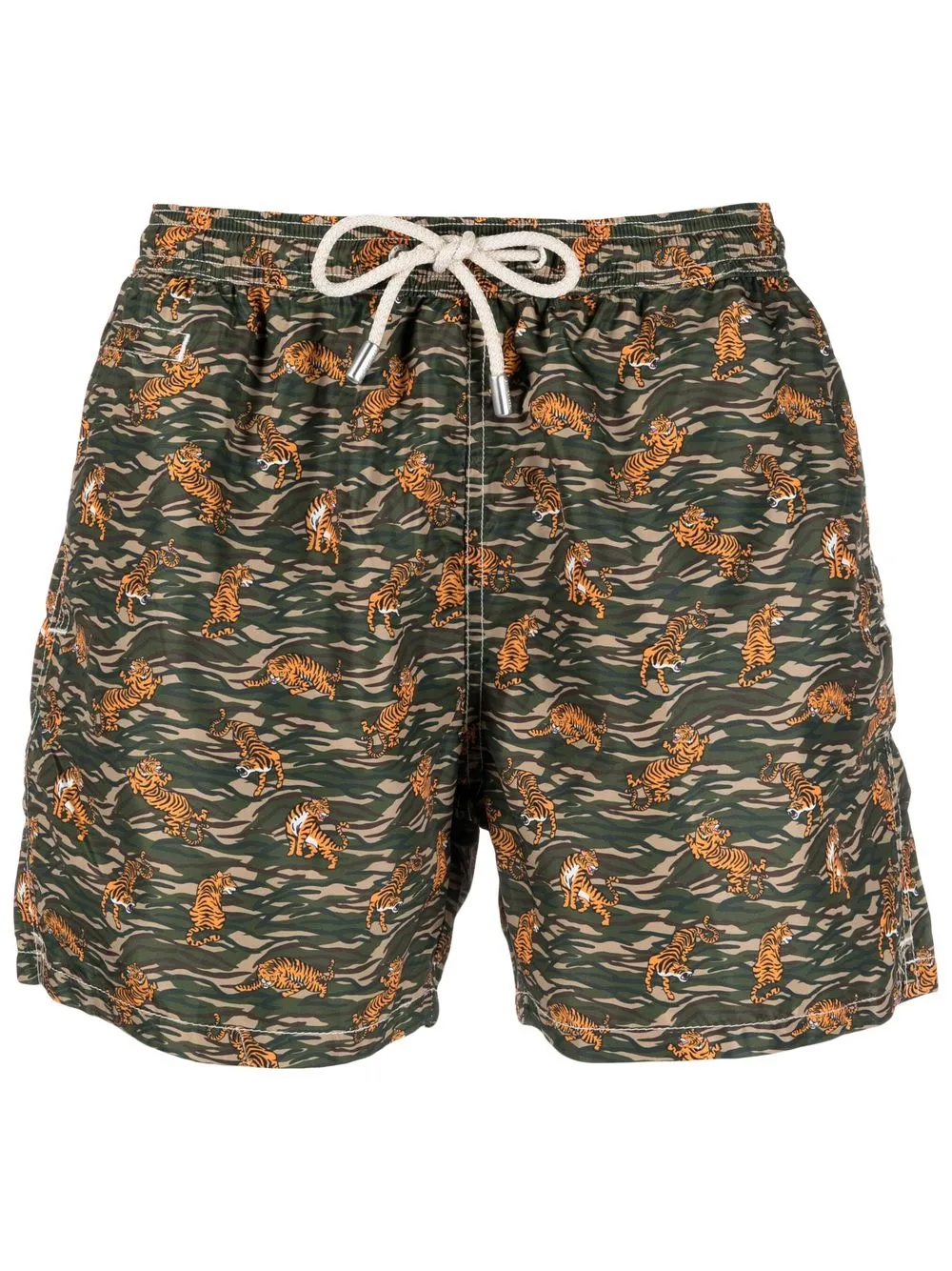 

MC2 Saint Barth shorts de playa con animal print - Verde