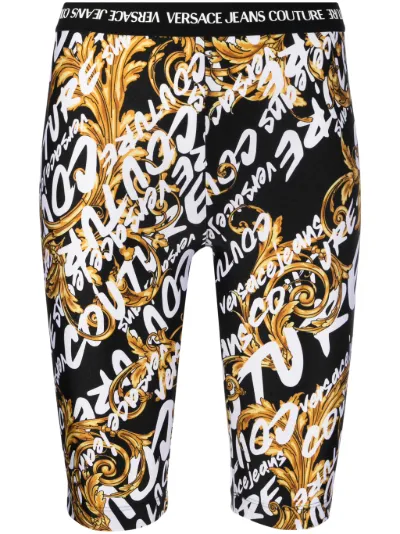 Garland logo-print knee-length shorts 