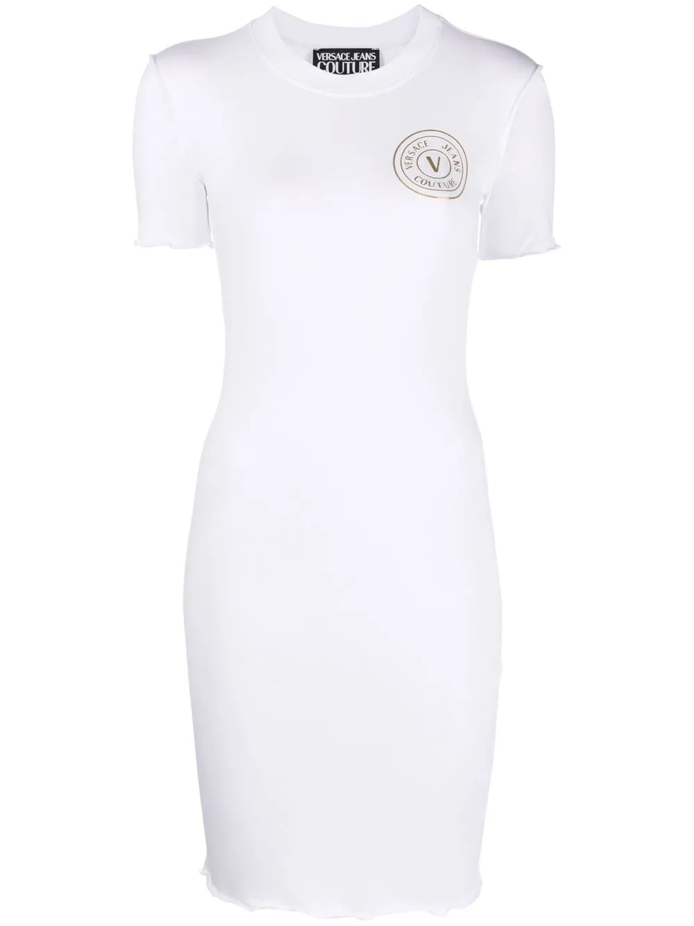 

Versace Jeans Couture logo-print T-shirt dress - White