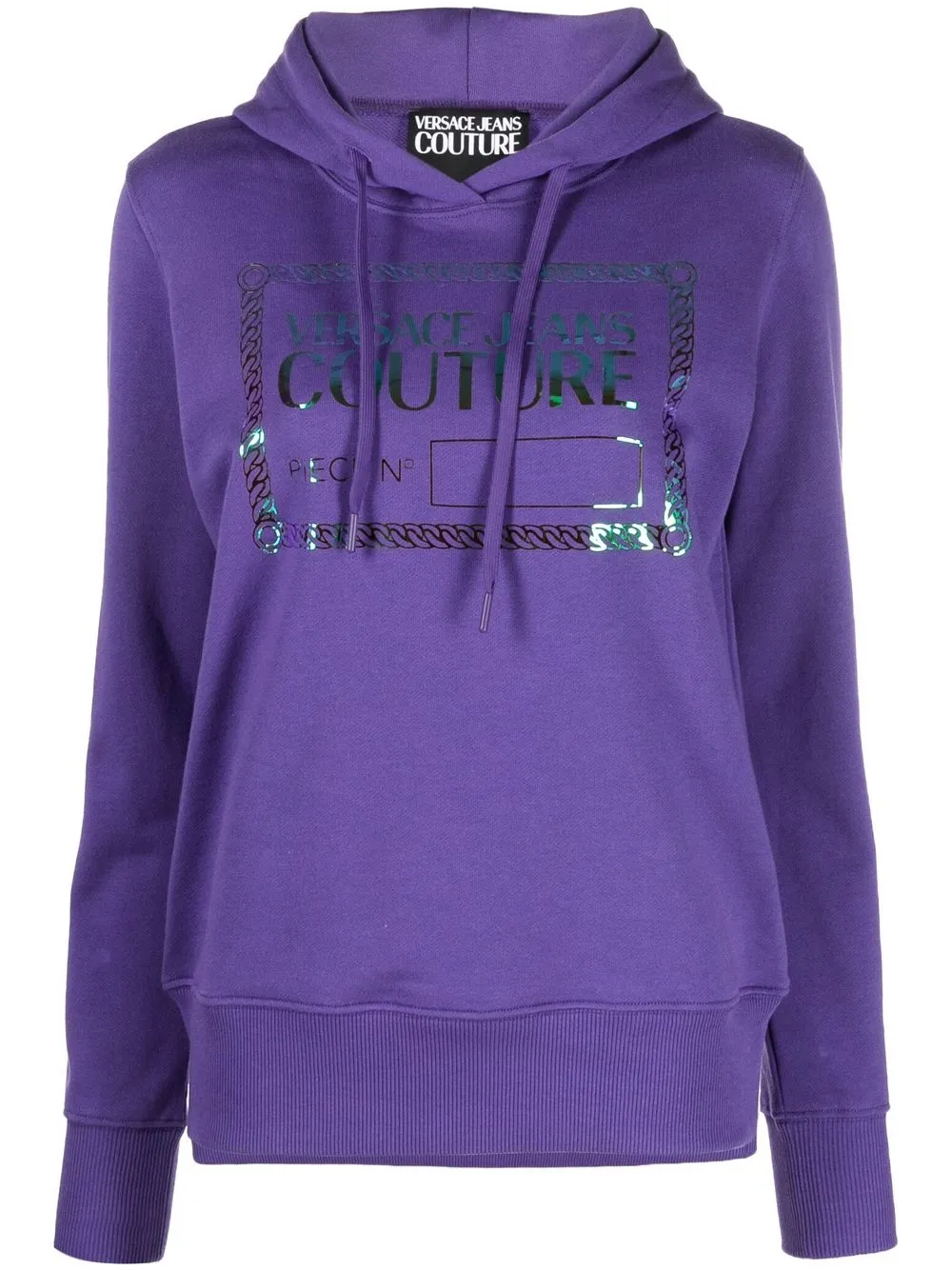 

Versace Jeans Couture hoodie con logo estampado - Morado