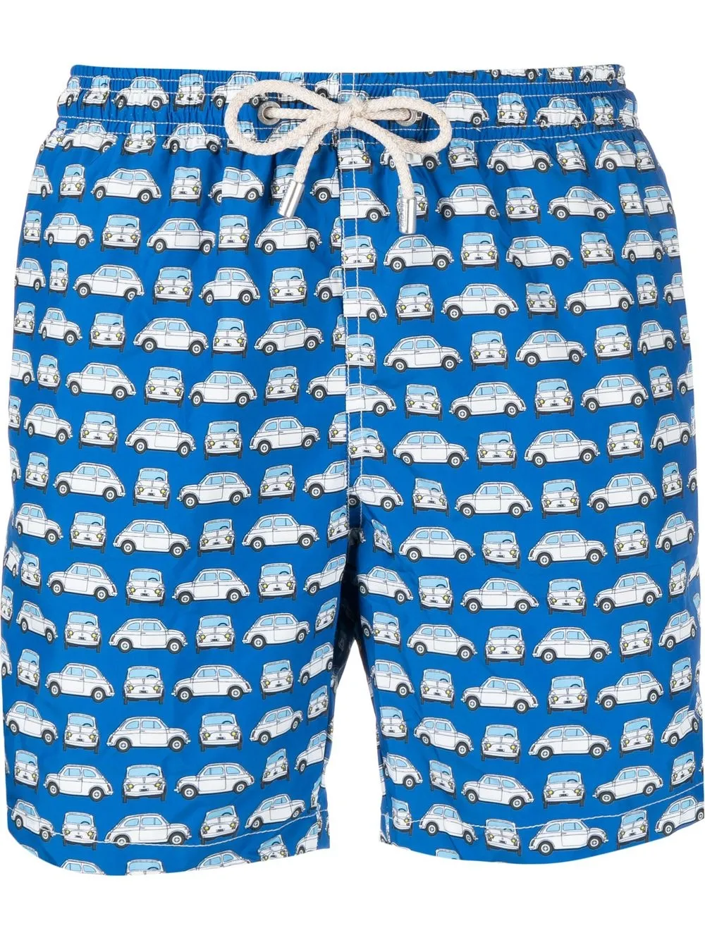 

MC2 Saint Barth shorts de playa con autos estampados - Azul