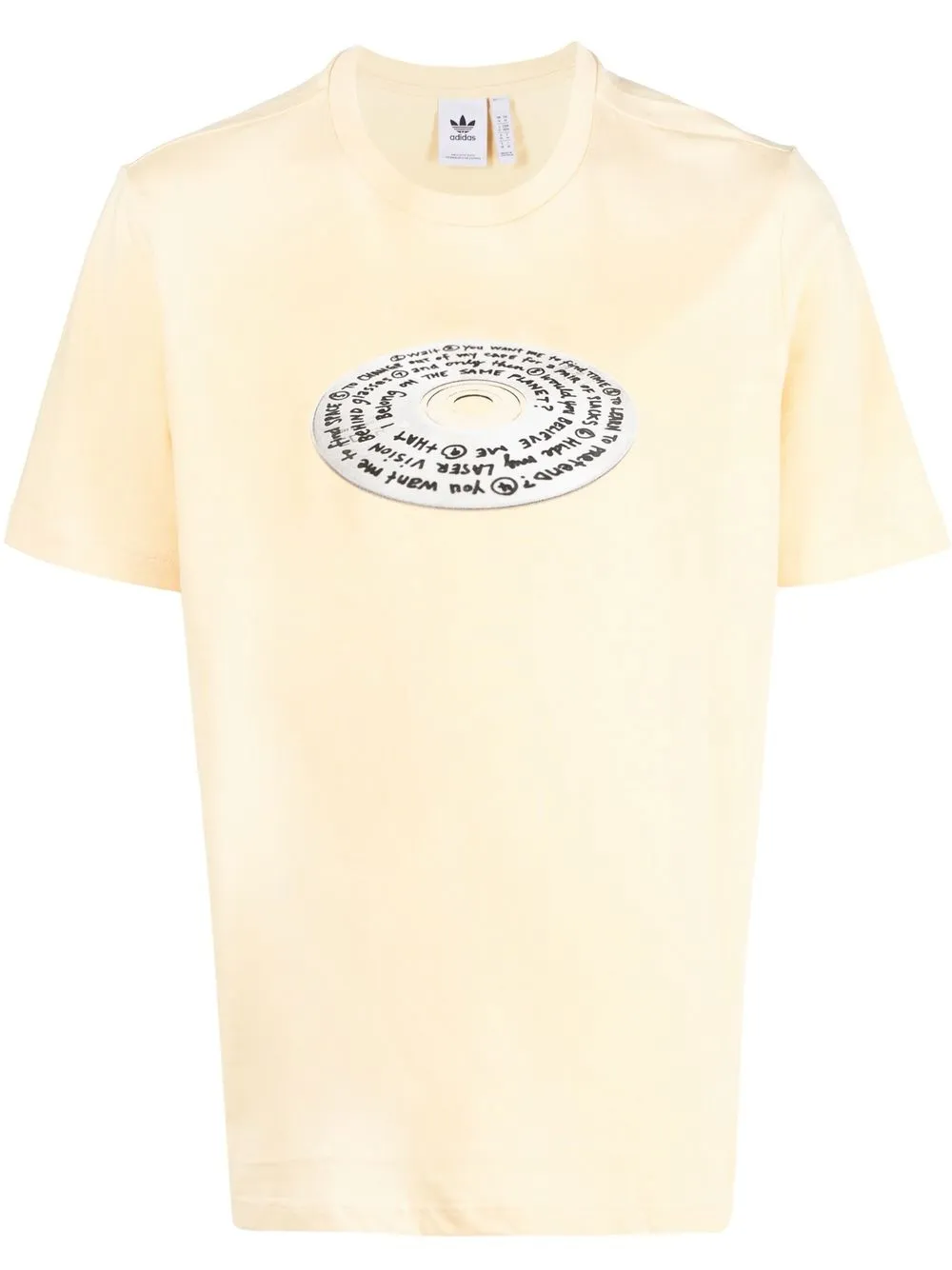 

adidas playera con detalle de CD - Amarillo