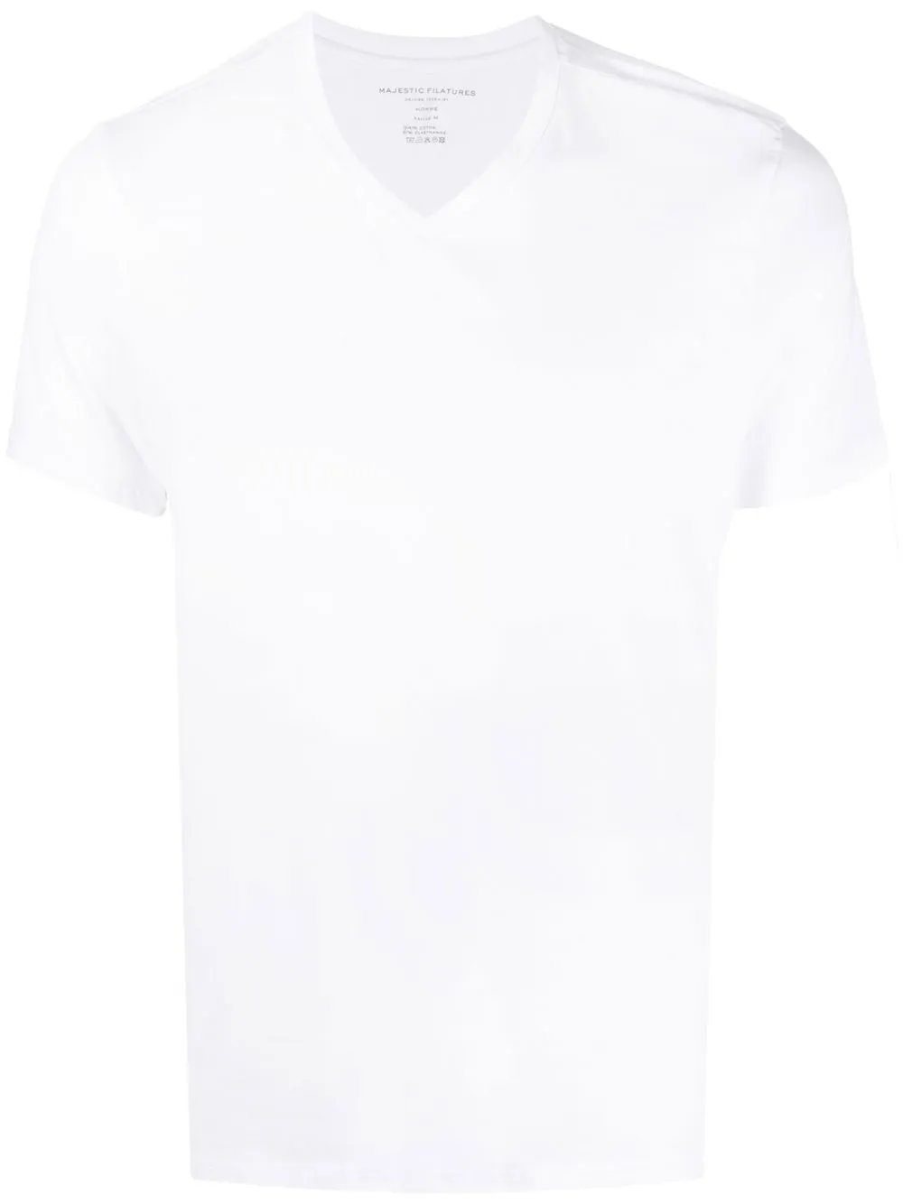 

Majestic Filatures V-neck fitted T-shirt - White