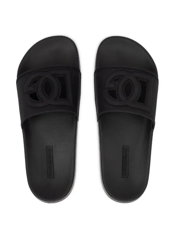 Dolce and gabbana online black slides