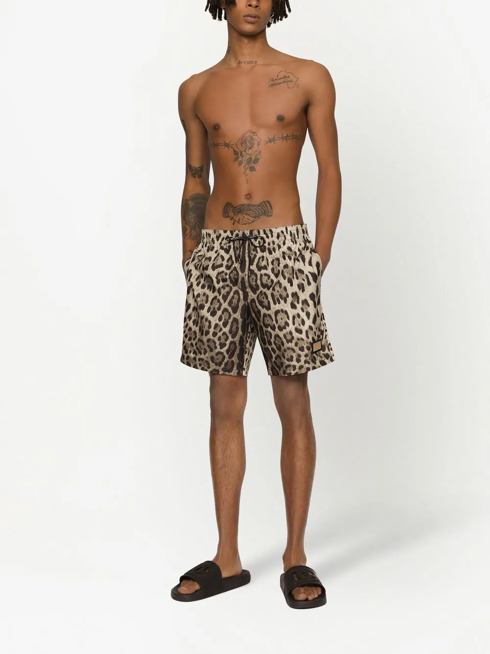 Dolce & Gabbana leopard-print swim shorts | Image 2