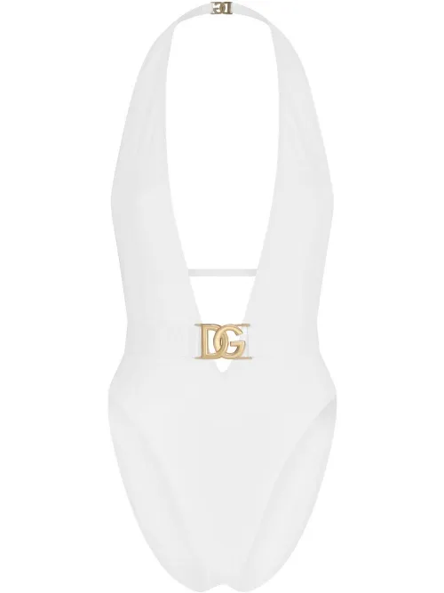 Maillot de bain à col plongeant - Dolce & Gabbana - Modalova